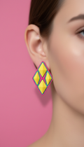 Geometric Diamond Clip-On Earring