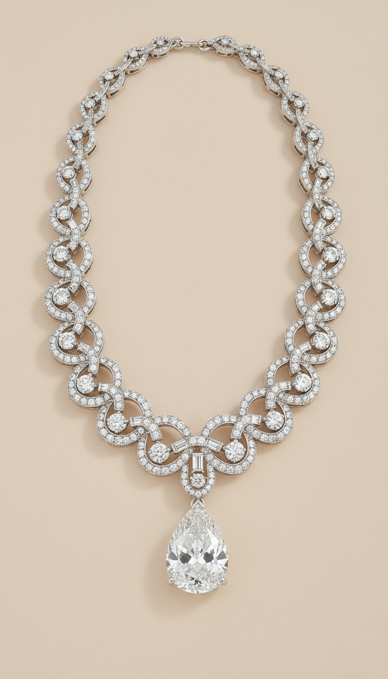 Platinum and Diamond Necklace