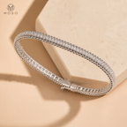 Aria 925 sterling silver bangle open gallery construction