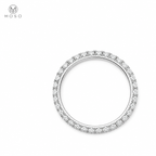 Ashley 2mm round moissanite full eternity ring top view