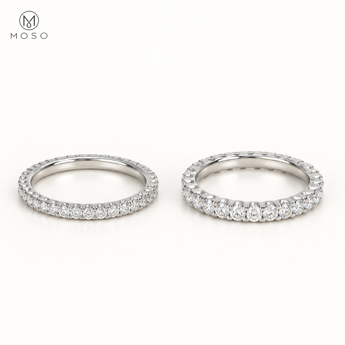 Ashley full eternity ring in 2mm and 3mm width options