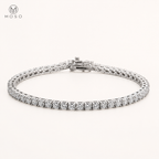 Camila 3 mm round moissanite tennis bracelet