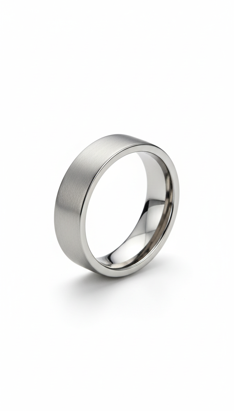 Sleek Stainless Steel Ring