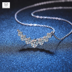 Graduated Round Moissanite Necklace — product view 3
