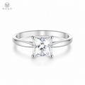 Riley 1 ct princess cut moissanite engagement ring