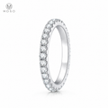 Taylor round moissanite eternity ring on a clean white background